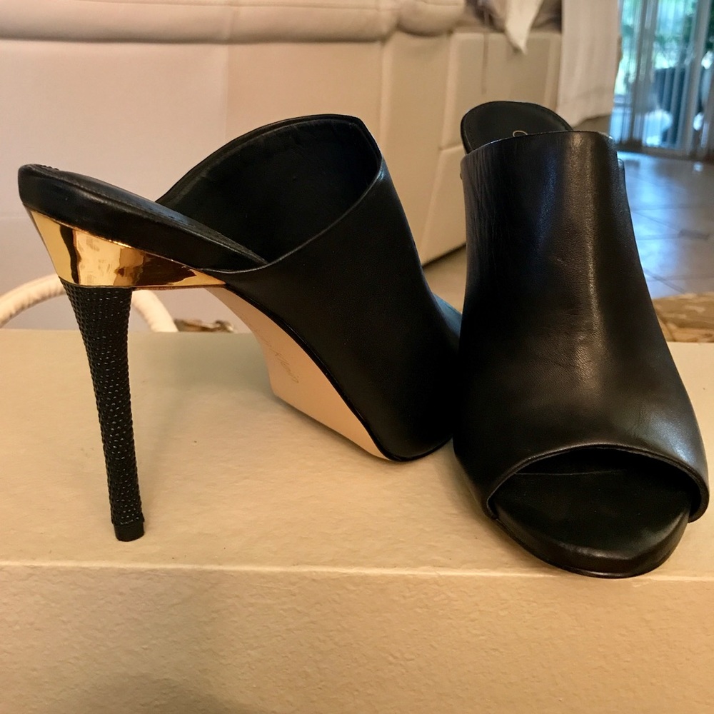 Peep toe heels